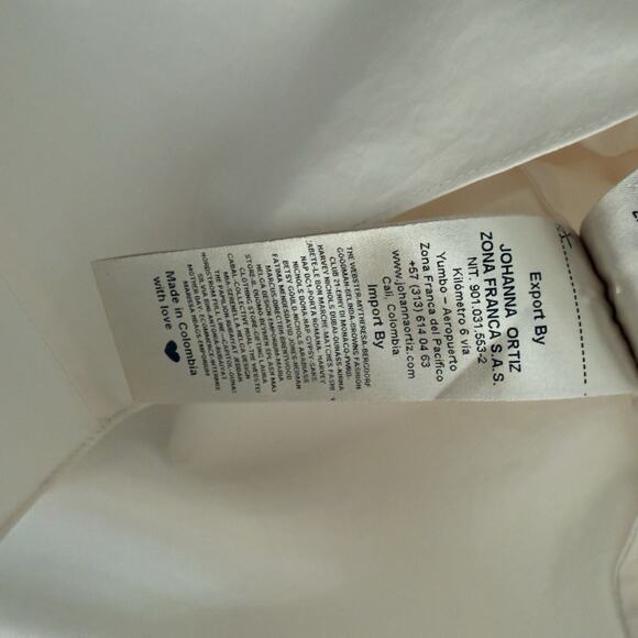 JOHANNA ORTIZ Embrace Chaos Ruffled Cotton Blend Poplin Top Size 2 - Picture 10 of 13